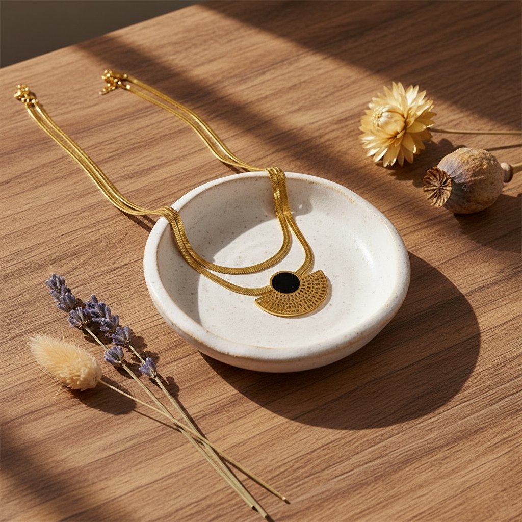 Celestine Gold Necklace