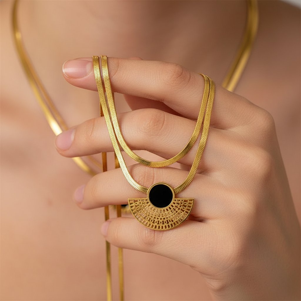 Celestine Gold Necklace