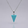 Turkoois Driehoek Ketting
