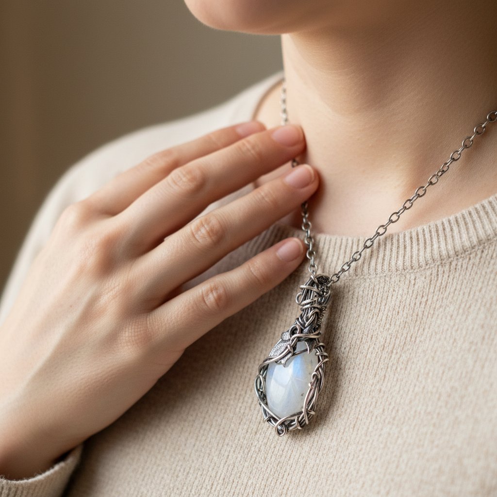 Nova Moonstone Necklace