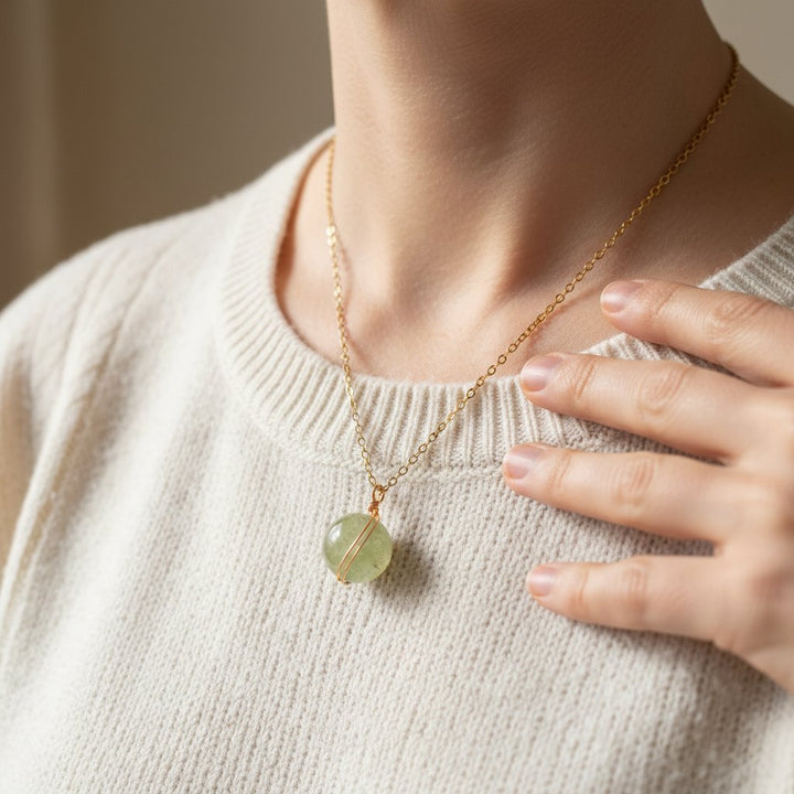 Thea Prehnite Necklace