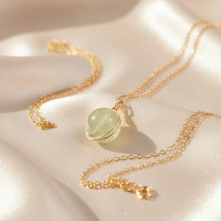 Thea Prehnite Necklace
