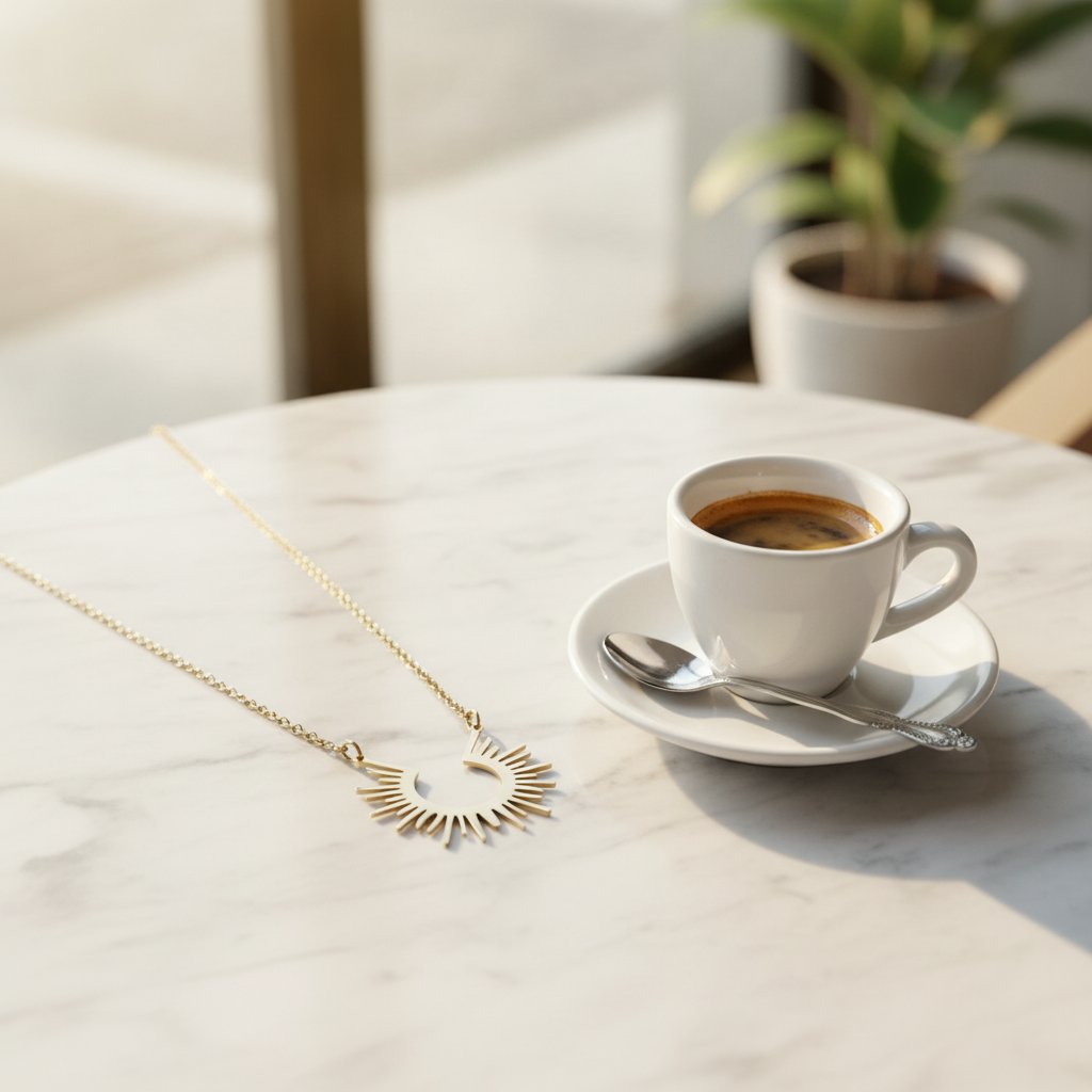 Marguerite Gold Necklace