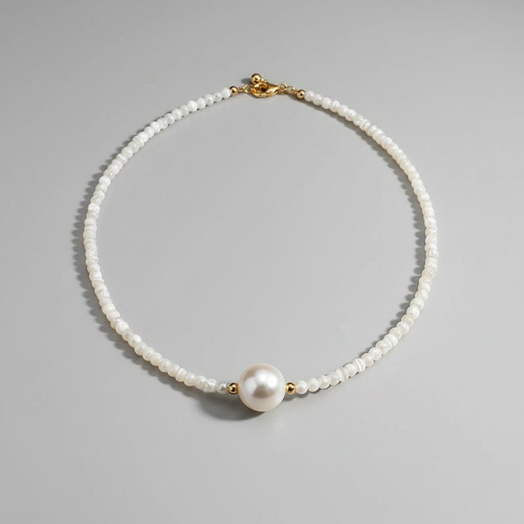 Celestine Pearl Necklace