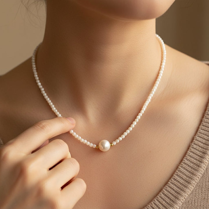 Celestine Pearl Necklace