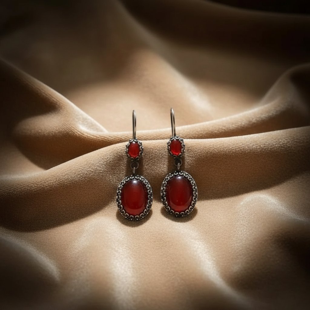 Cerise Vintage Earrings