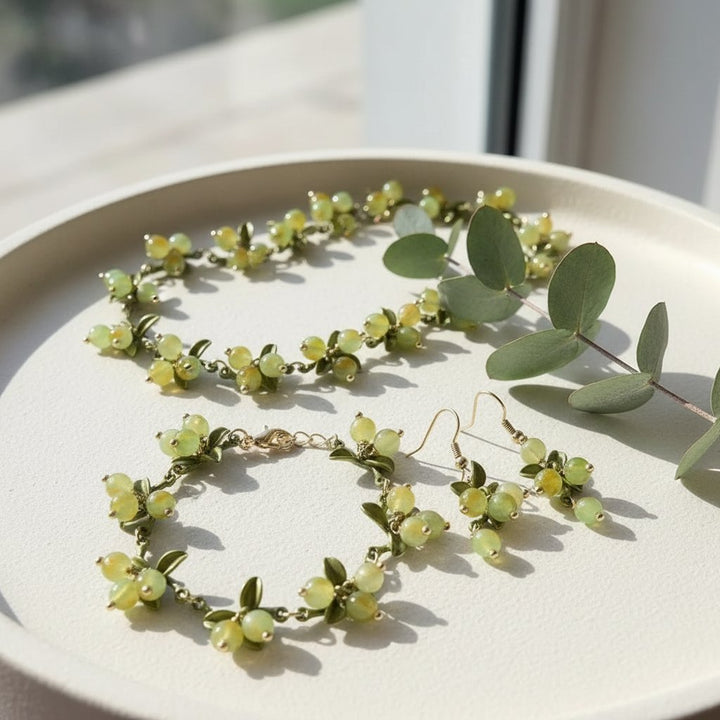 Kira Prehnite Earrings