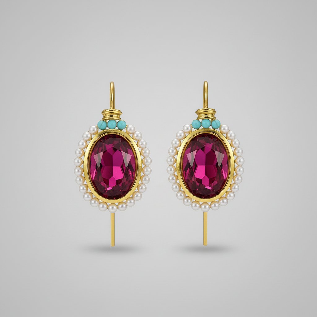Ottilie Ruby Earrings