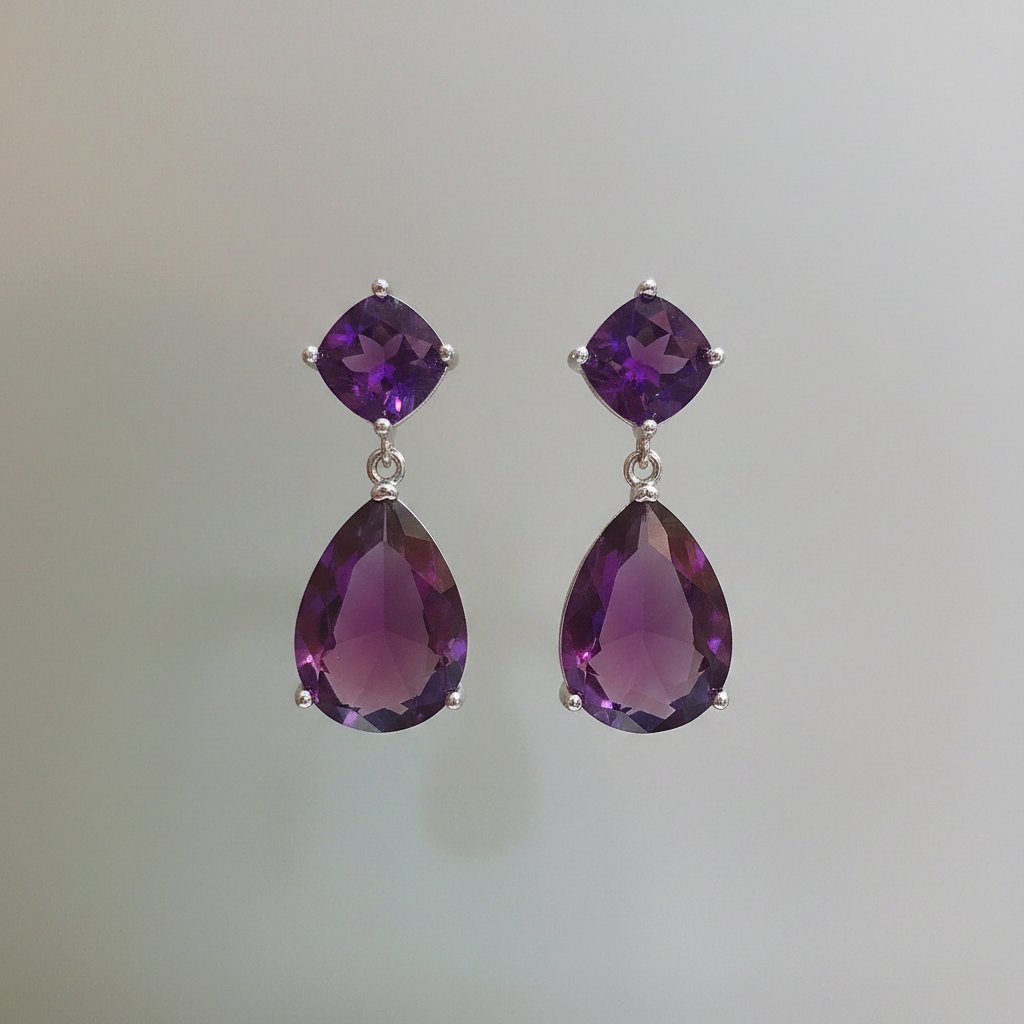 Marguerite Amethyst Earrings