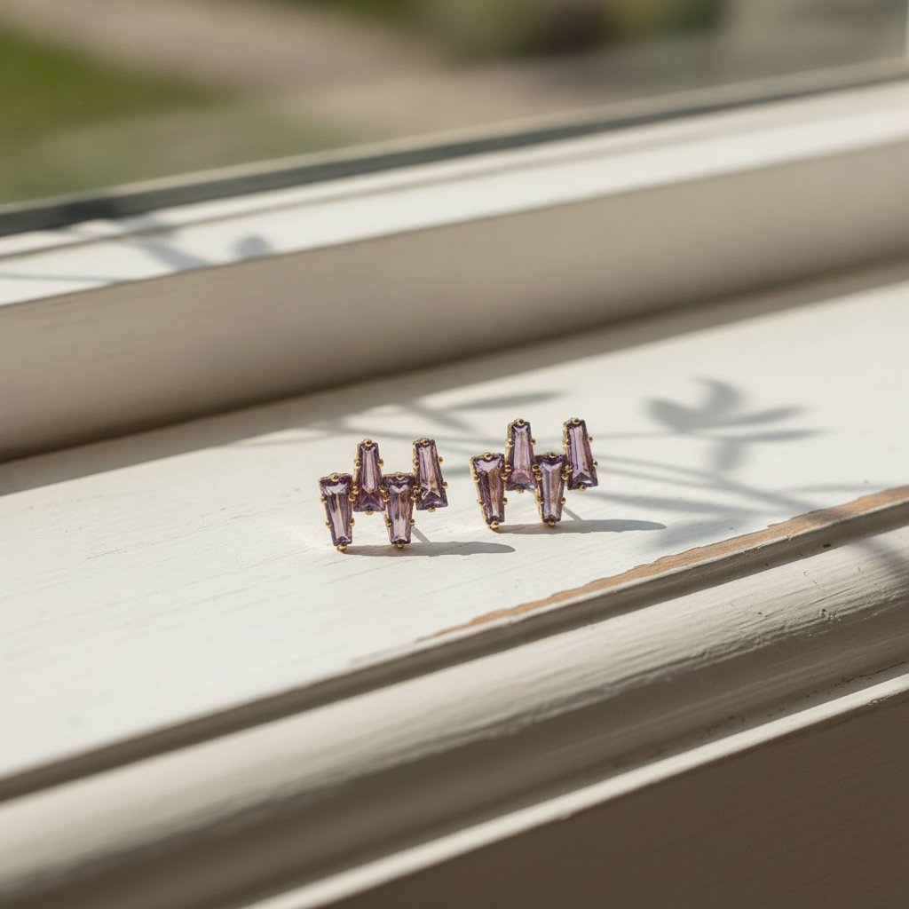 Maren Amethyst Earrings