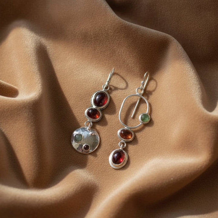 Josephine Garnet Earrings
