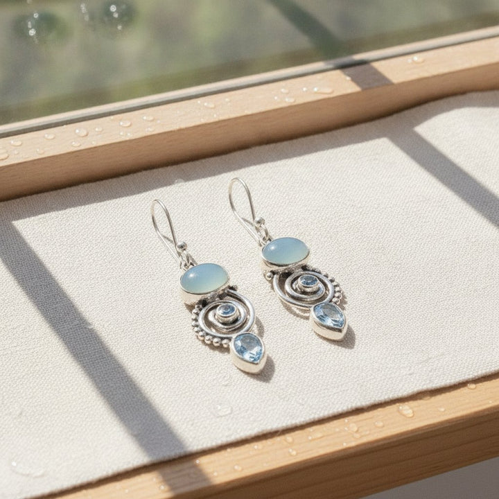 Faye Moonstone Earrings