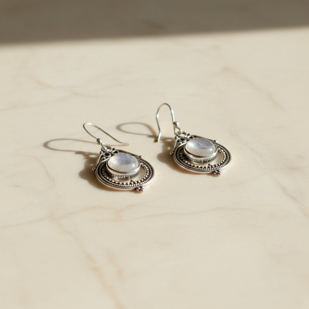 Lune Moonstone Earrings