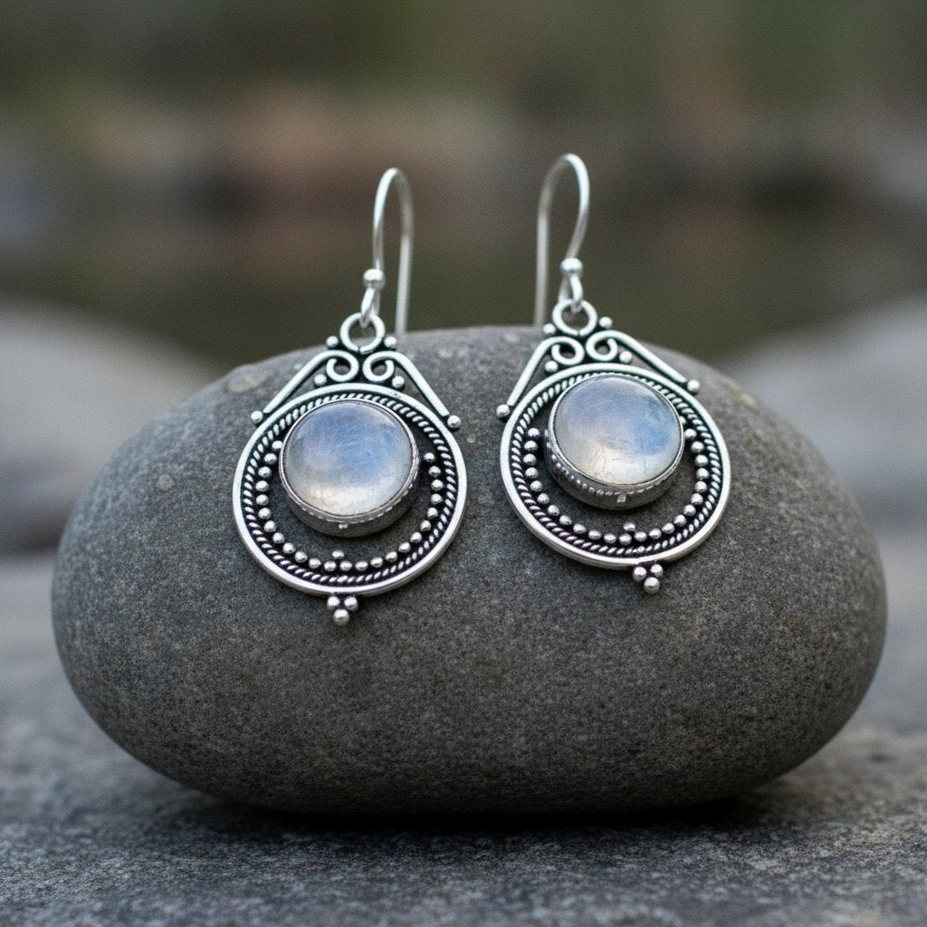 Lune Moonstone Earrings