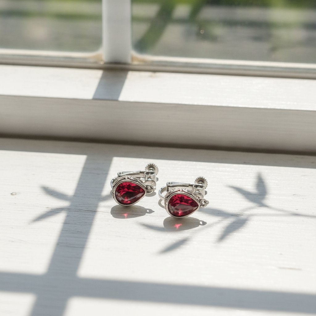 Tindra Ruby Earrings