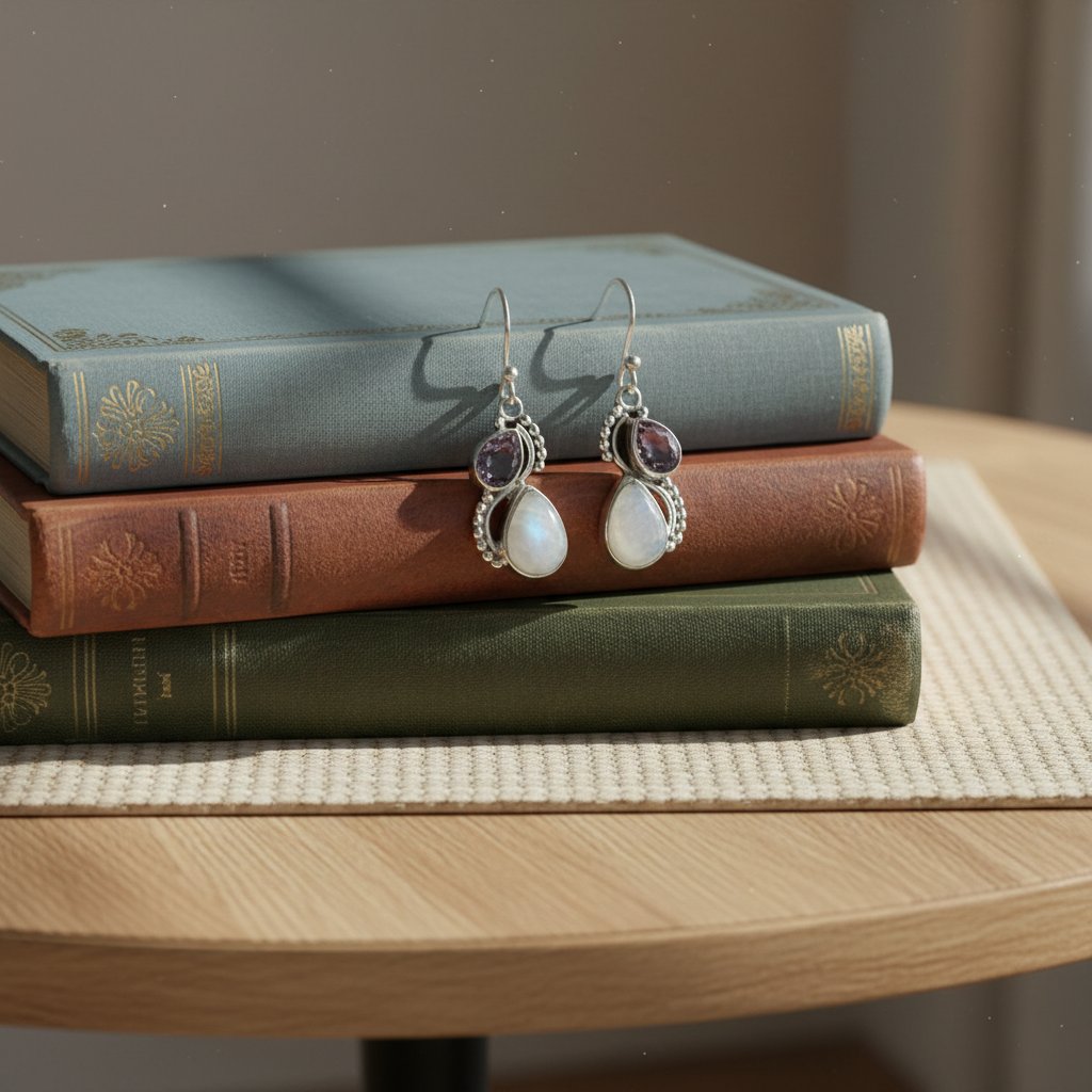 Rosalie Moonstone Earrings