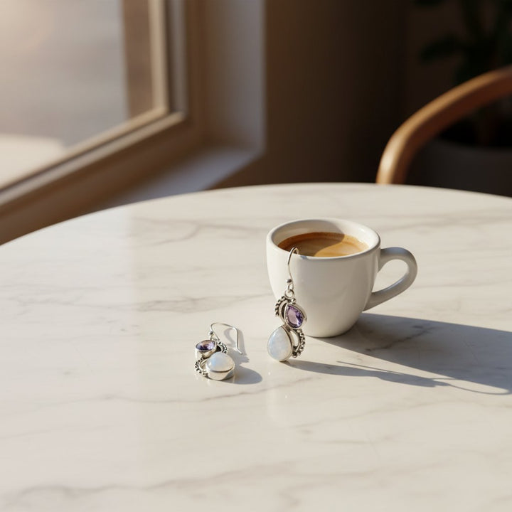 Rosalie Moonstone Earrings