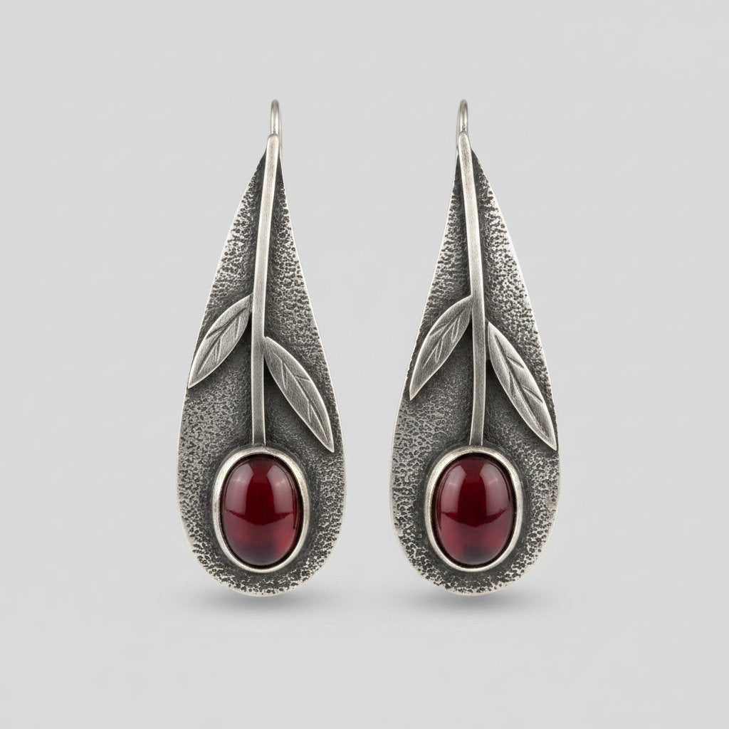 Vesper Garnet Earrings