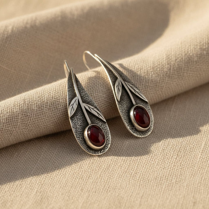 Vesper Garnet Earrings