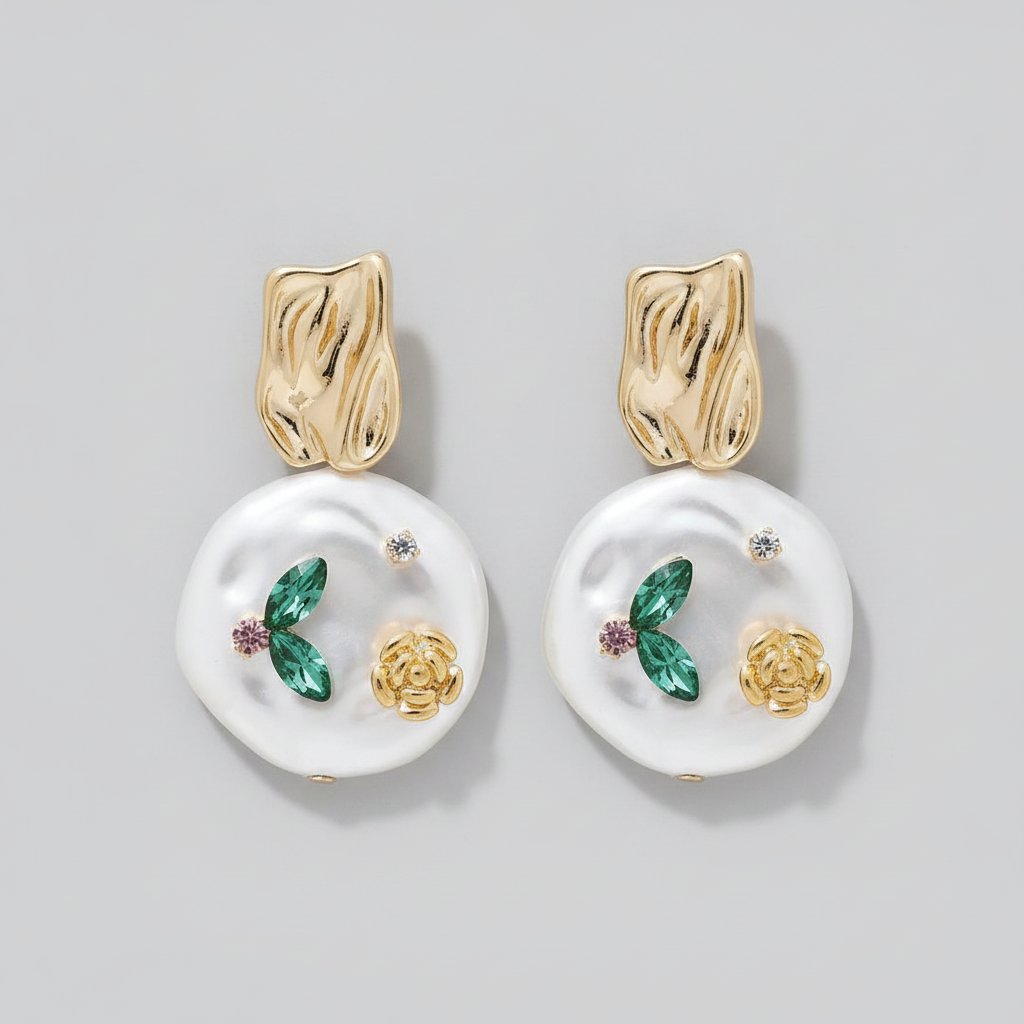 Genevieve Pearl Earrings