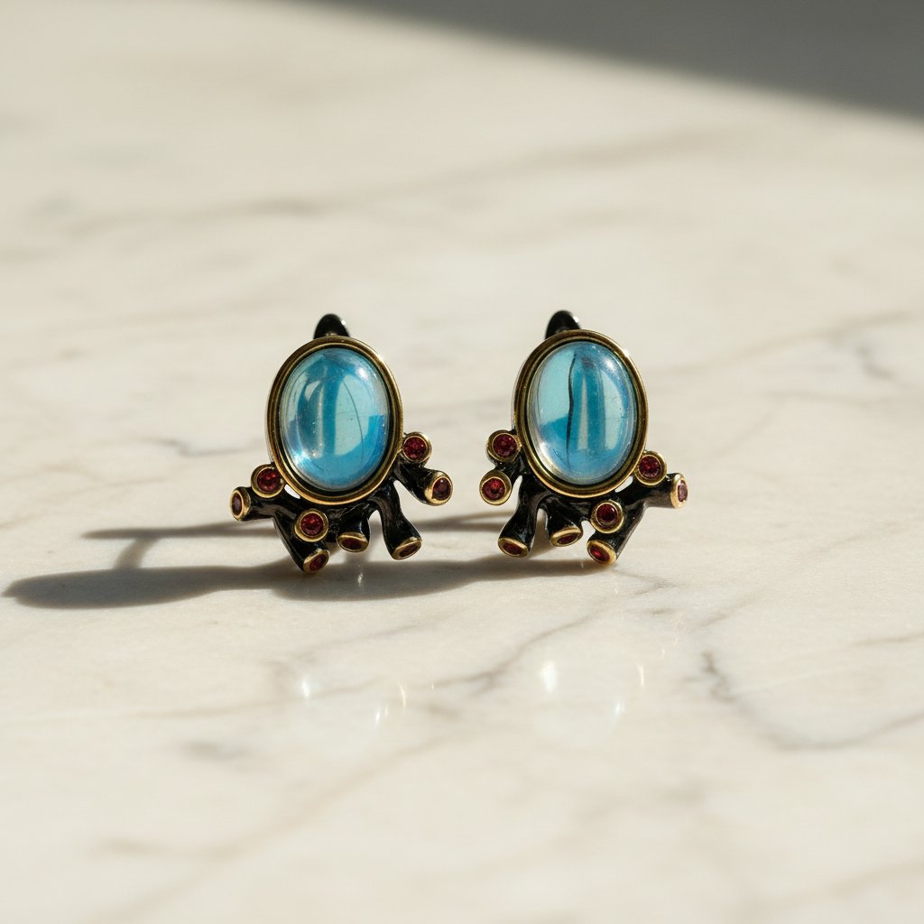 Marguerite Topaz Earrings