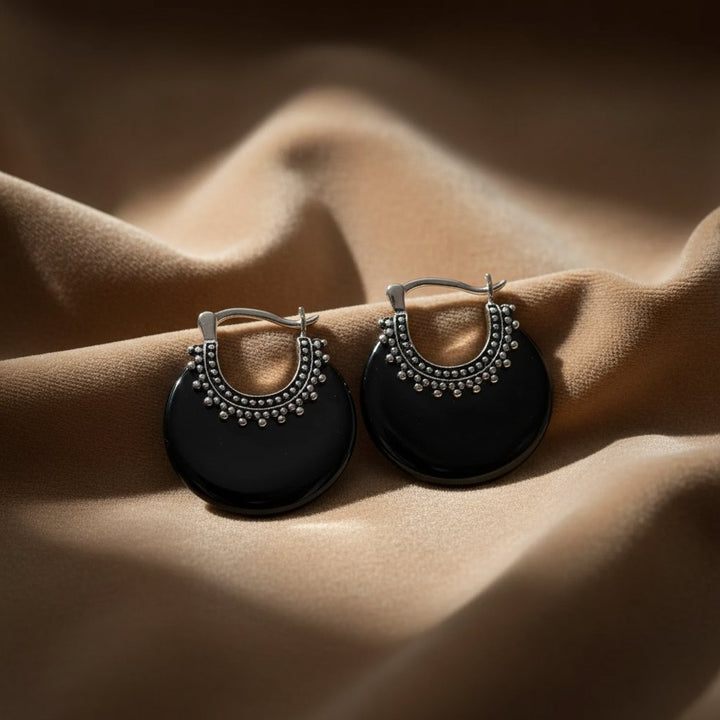Rosalie Onyx Earrings
