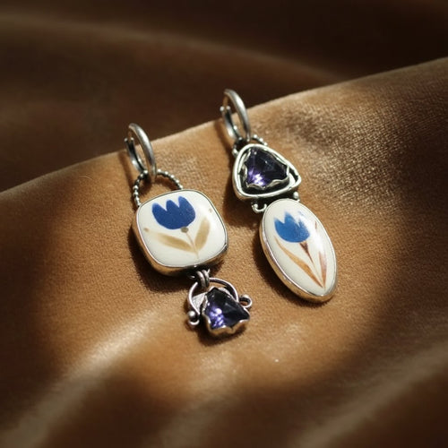 Ambre Silver Earrings