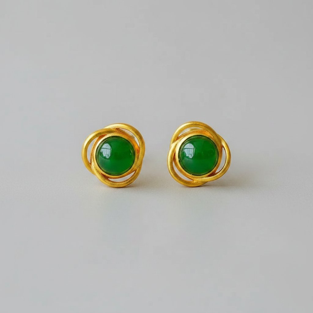 Une Jade Earrings