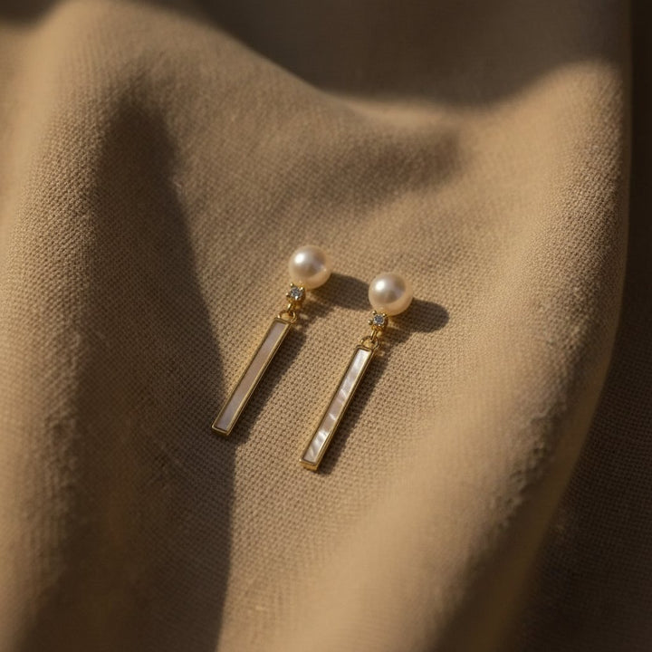 Elegante Perlenohrringe