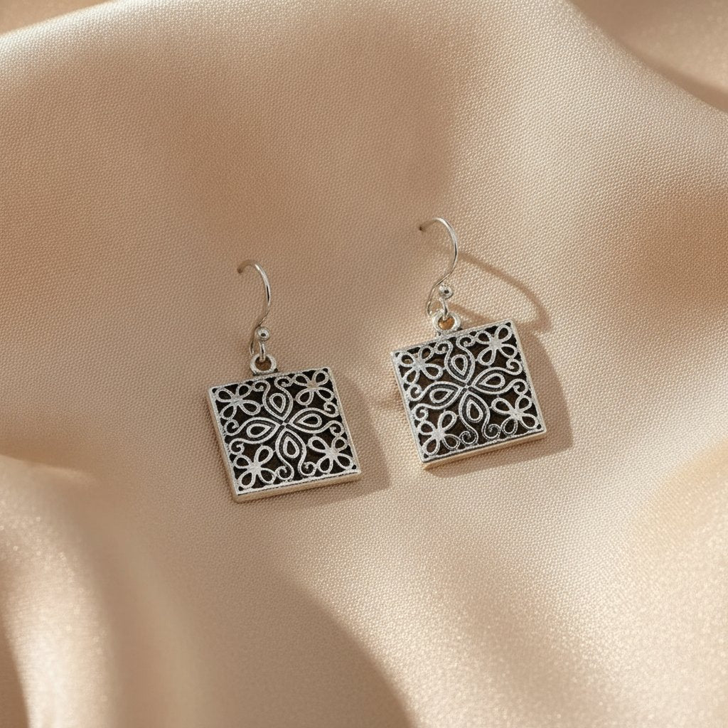 Wisteria Silver Earrings
