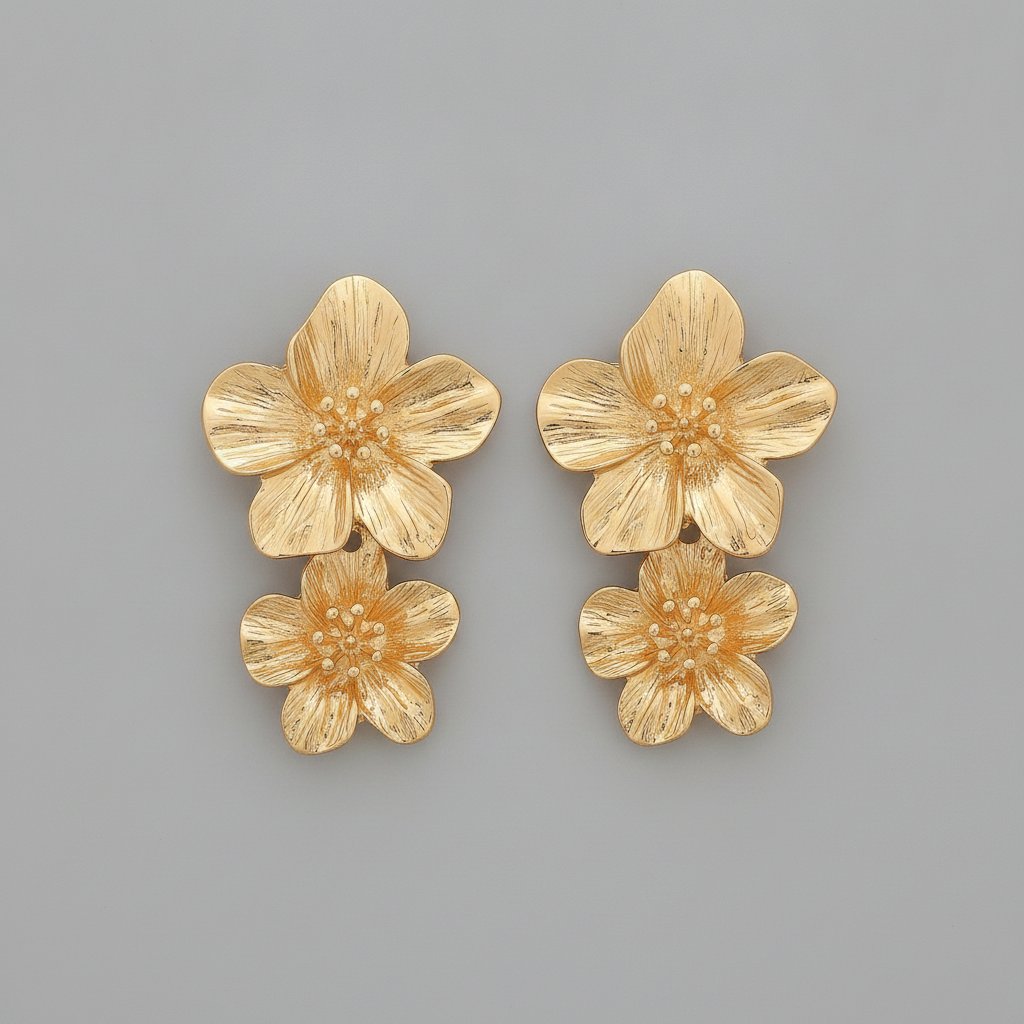 Cerise Gold Earrings