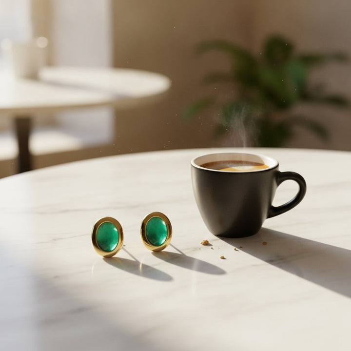 Faye Emerald Earrings