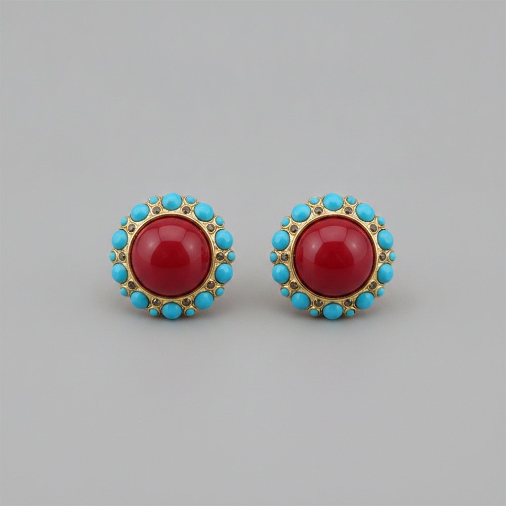 Delphine Ruby Earrings