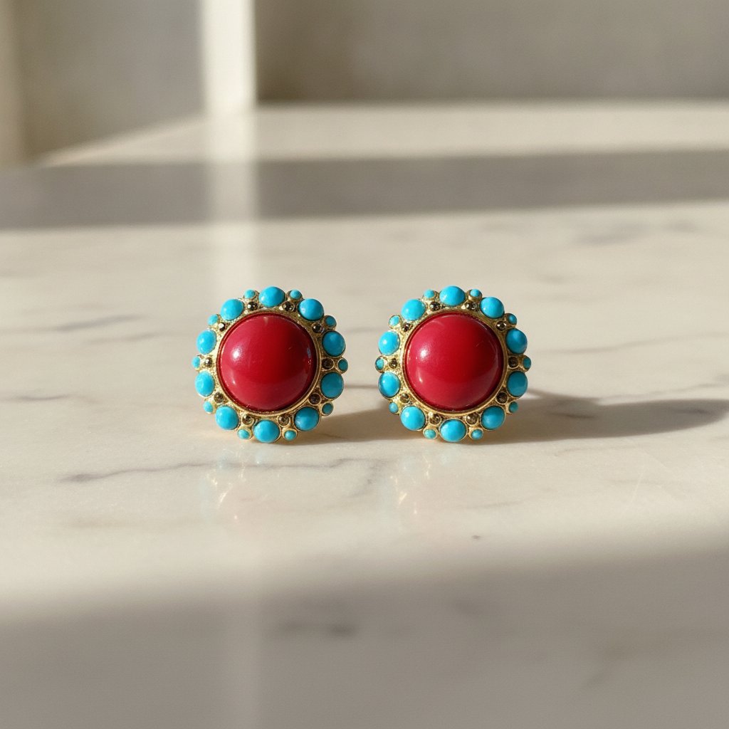 Delphine Ruby Earrings