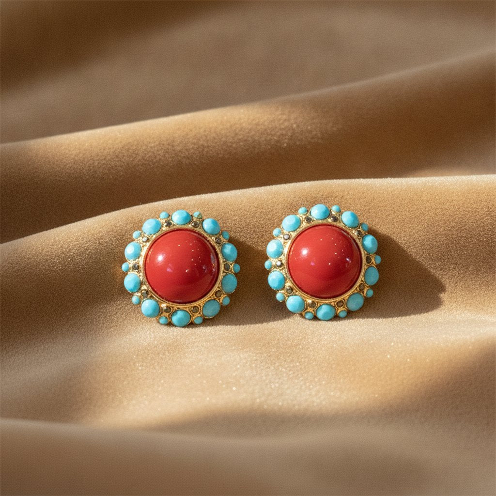 Delphine Ruby Earrings