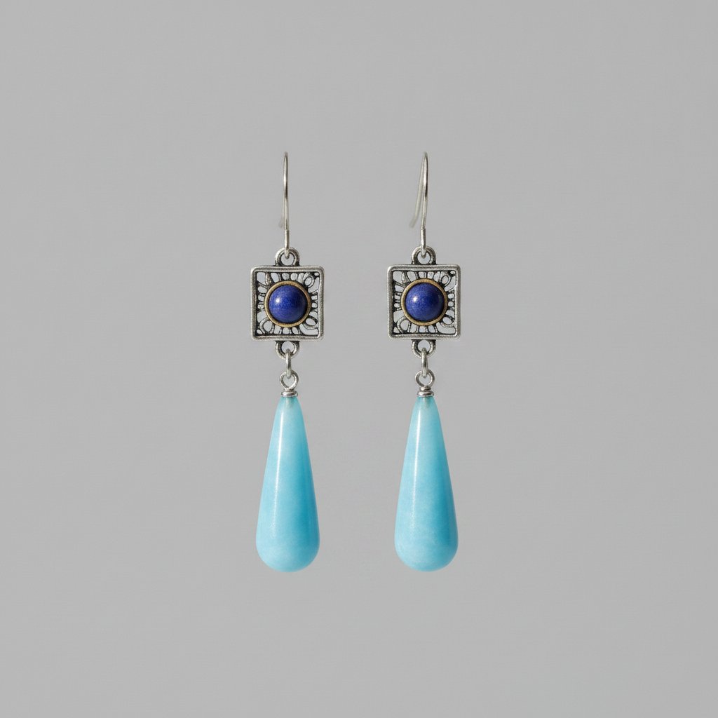 Solene Aquamarine Earrings