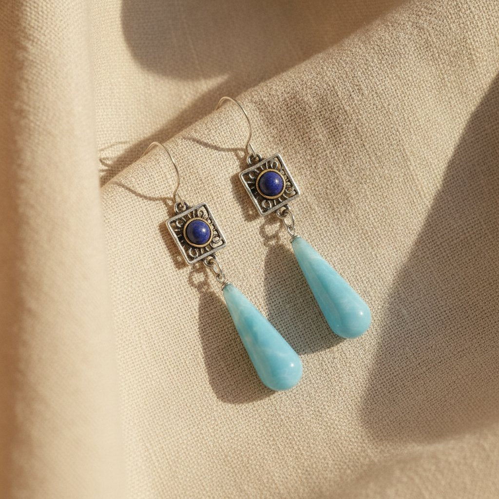 Solene Aquamarine Earrings