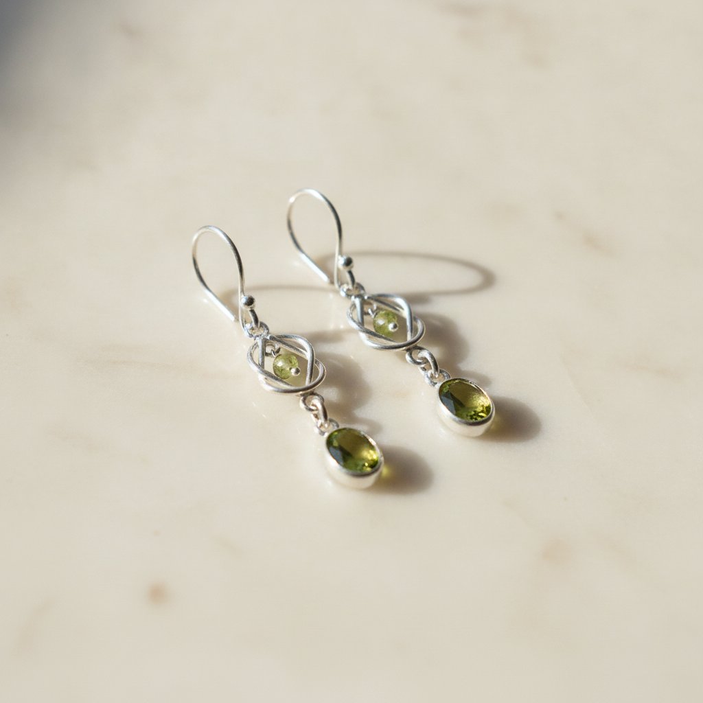 Alba Peridot Earrings