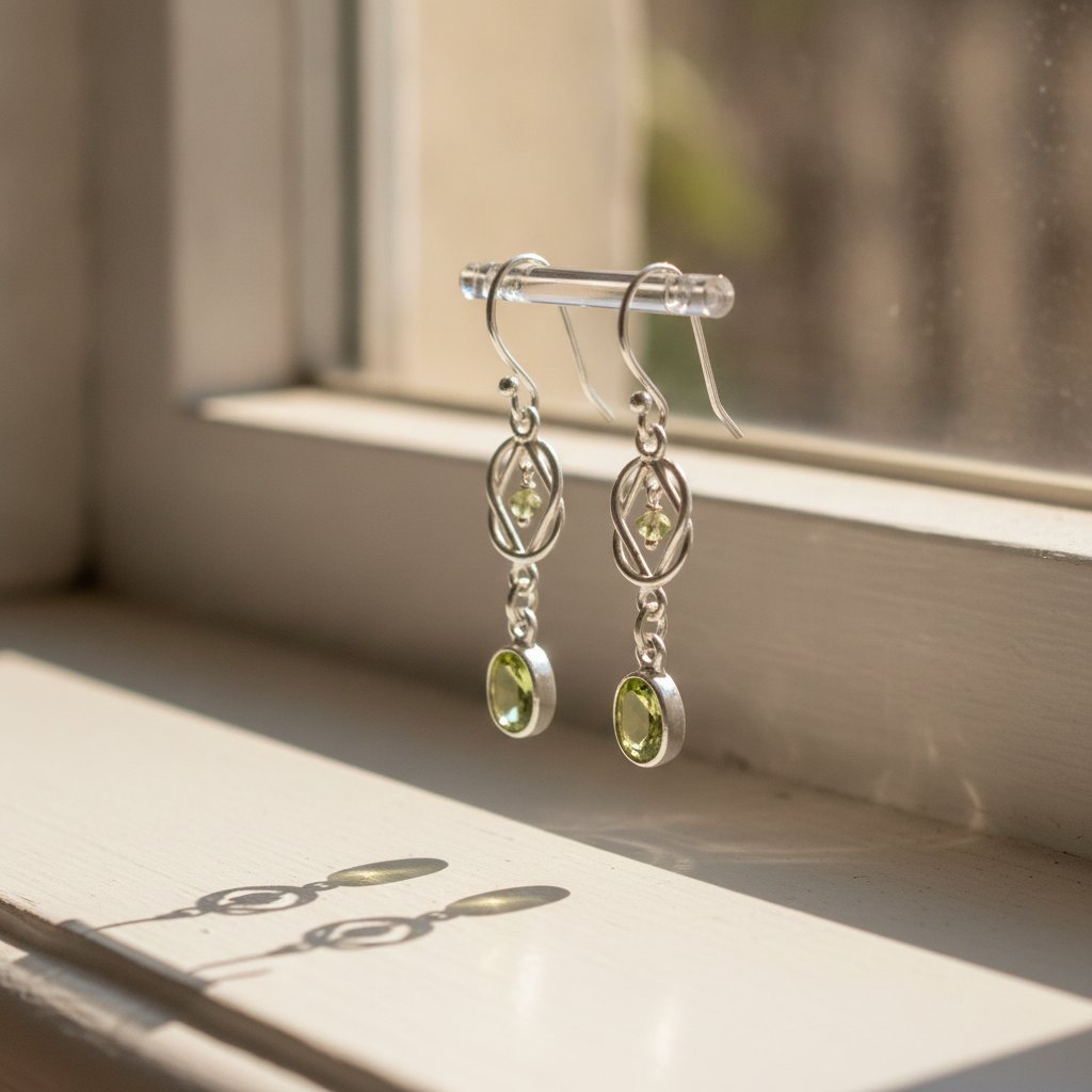 Alba Peridot Earrings