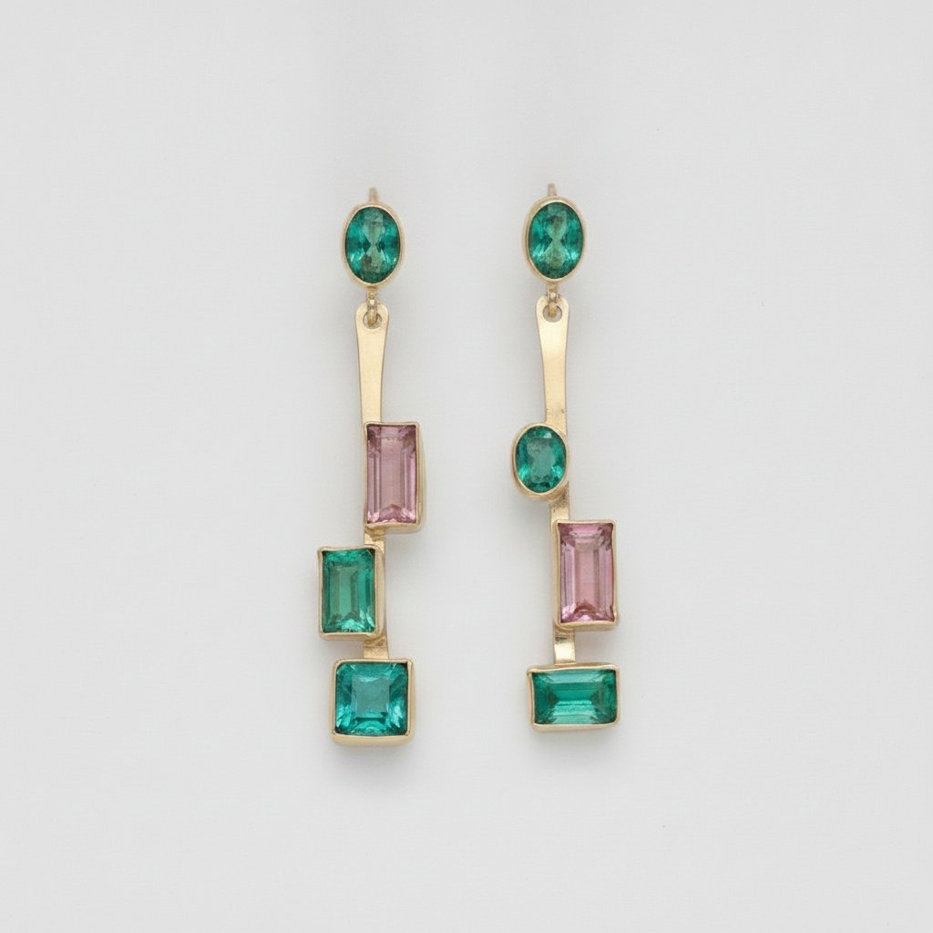 Oceane Emerald Earrings