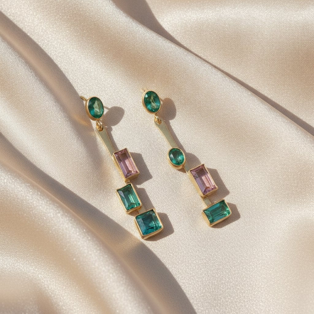 Oceane Emerald Earrings