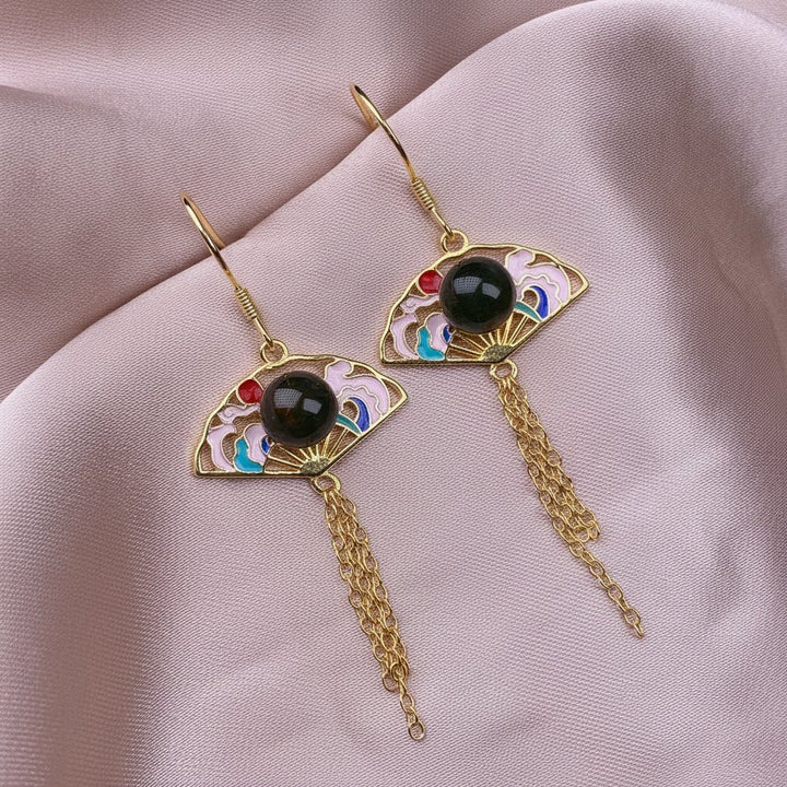 Greta Onyx Earrings