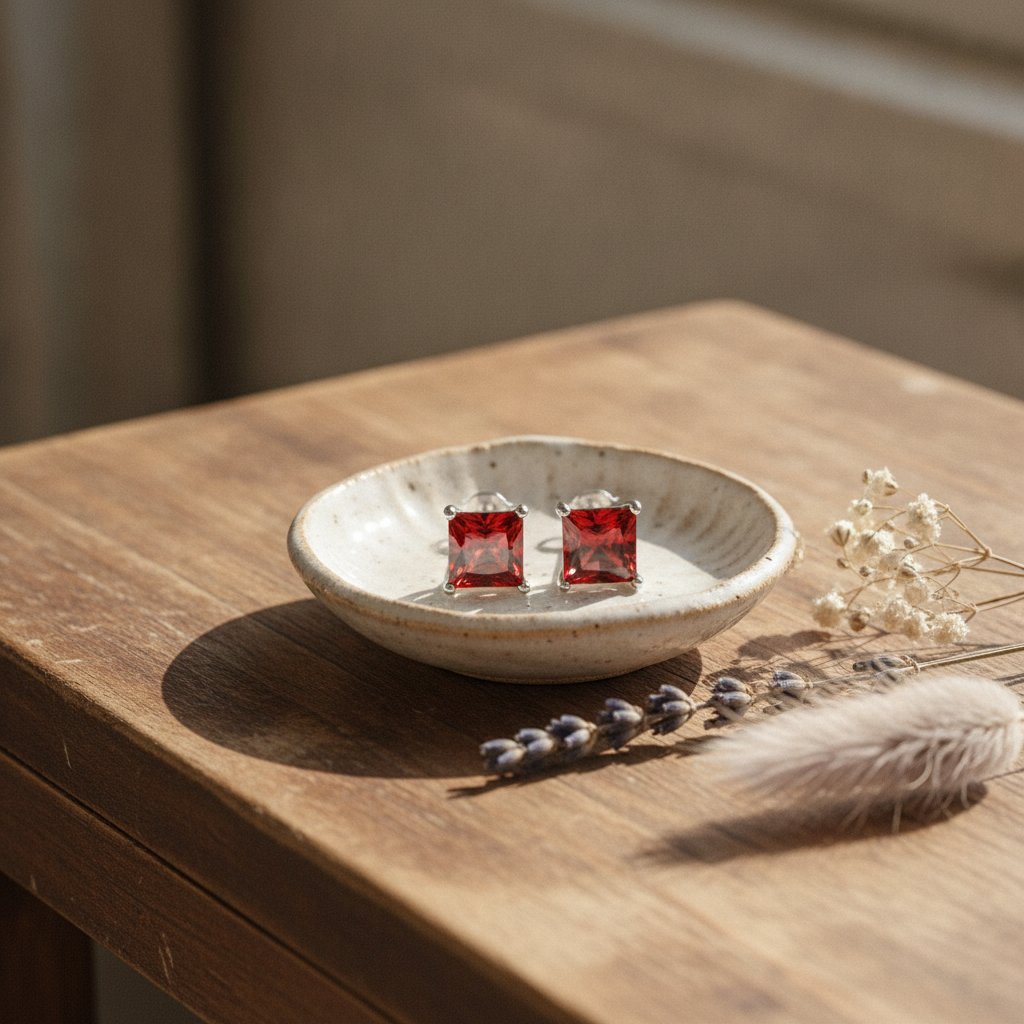 Albane Ruby Earrings