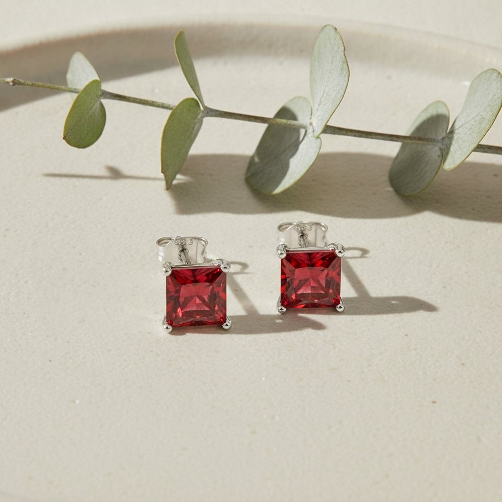 Albane Ruby Earrings