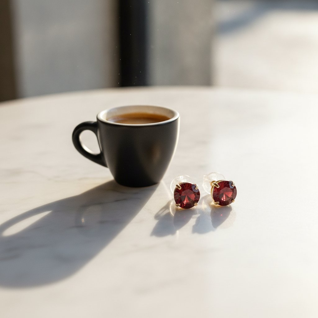 Elise Ruby Earrings
