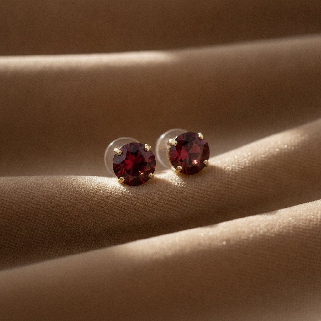 Elise Ruby Earrings