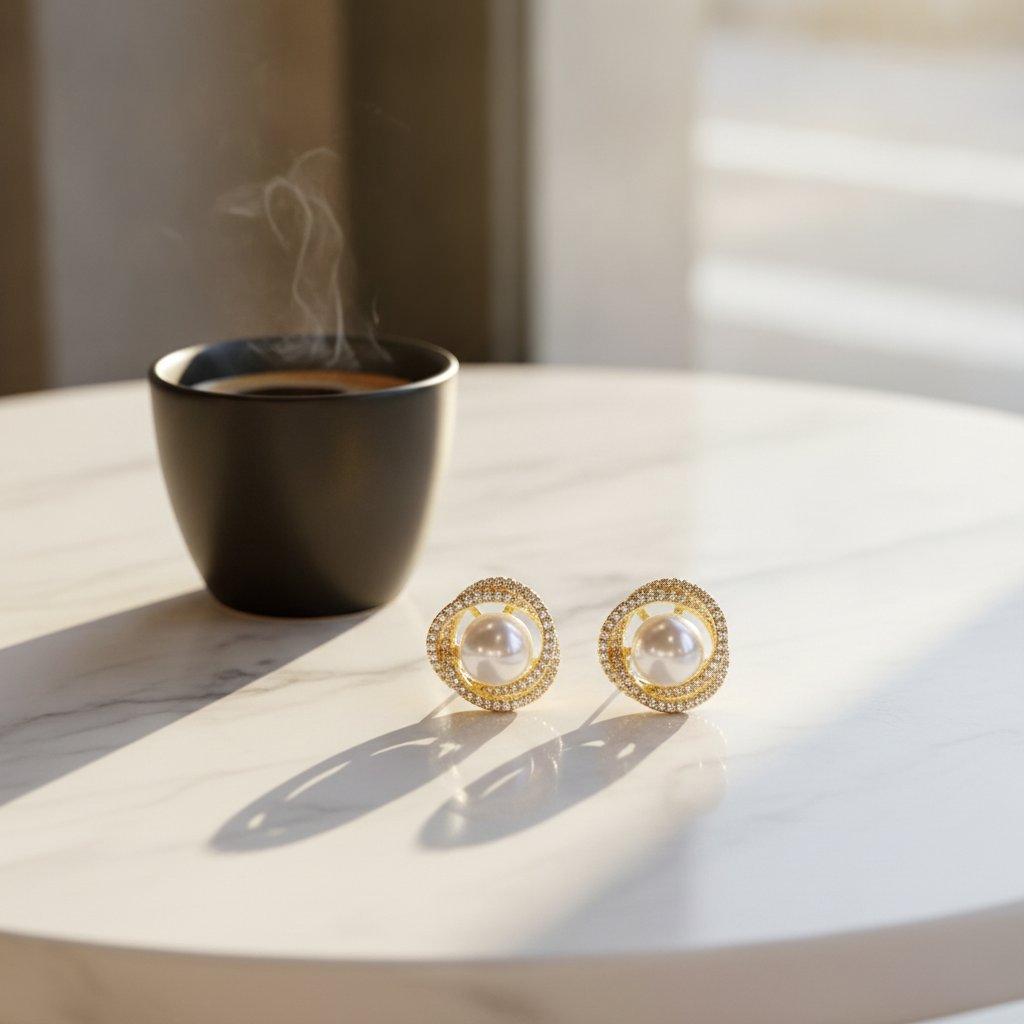 Elise Pearl Earrings