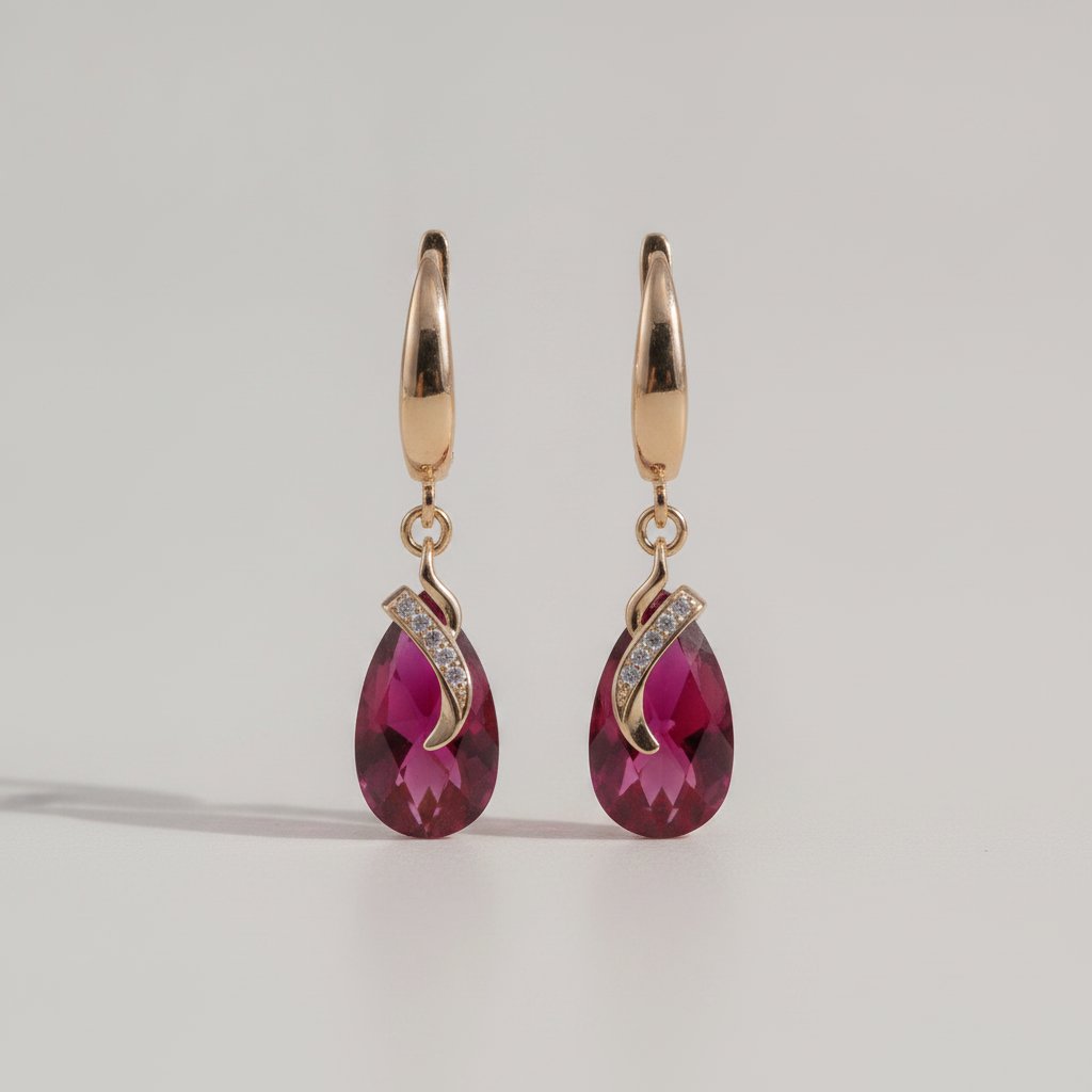 Beatrice Garnet Earrings
