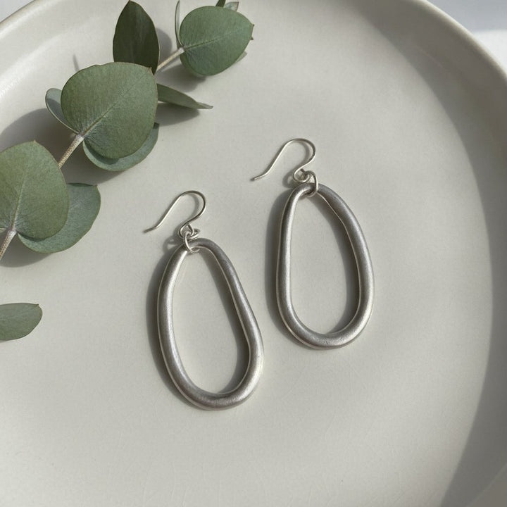 Sølvbelagte hoops