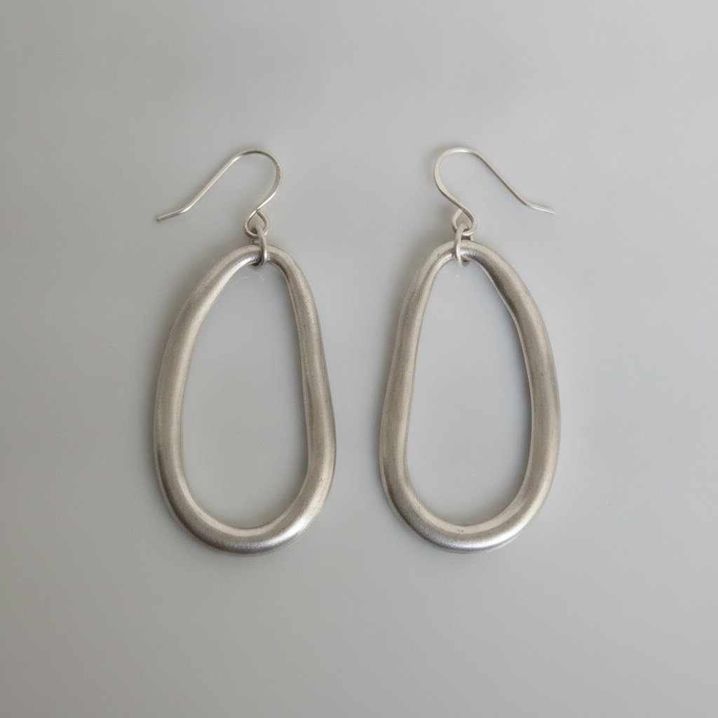 Sølvbelagte hoops